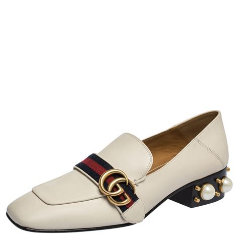 gucci pearls|gucci pearl loafer.